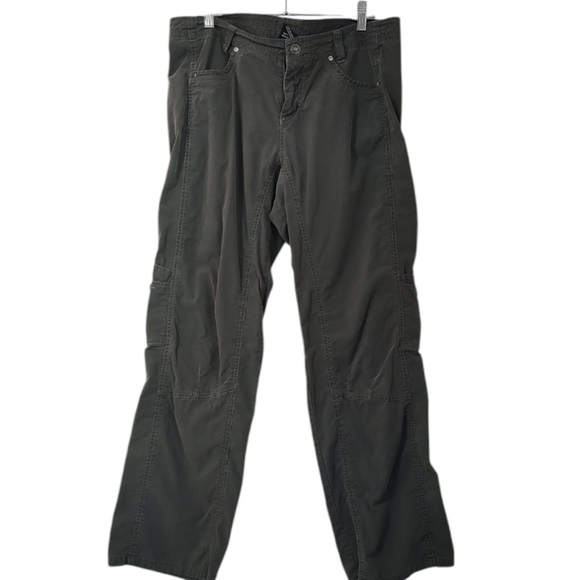 Kuhl Army Green Cargo Pants Size 12 - Picture 1 of 7